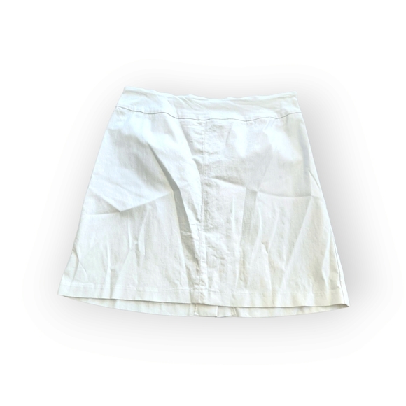 Coconut Row Classic White Quick Dry Mini Skirt 14 - Picture 1 of 5